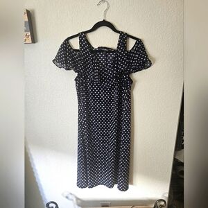 Black Cold Shoulder Midi Sundress